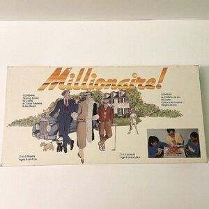 Vintage 1986 Millionaire Board Game With  Instructions Complete